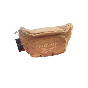 Reebok Tan Belt Bag with Adjustable Strap and Zipper Closure